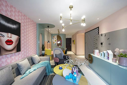 95㎡甜蜜梦幻色，分分钟撩动你的少女心！别样装修风格！