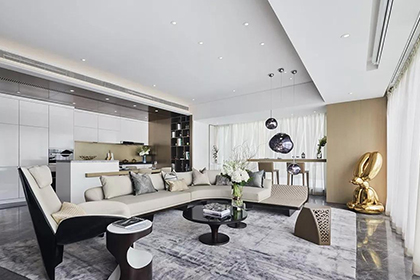 300平大平层，现代简约风格，这就是最受欢迎的装修风格！